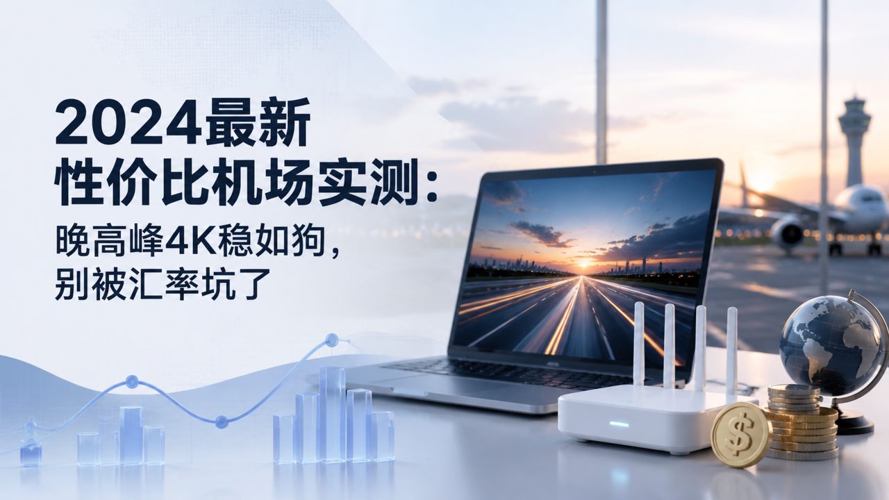 2024最新性价比机场实测：晚高峰4K稳如狗，别被汇率坑了
