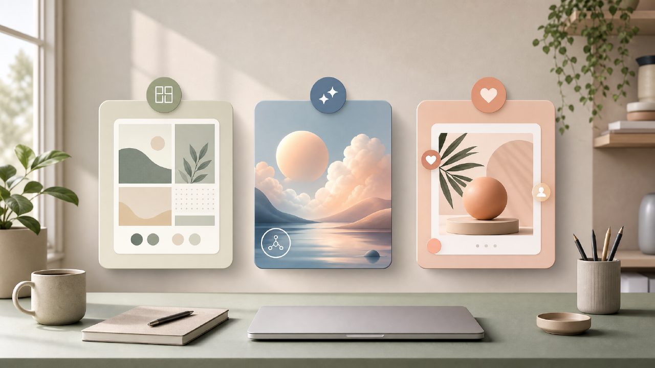 Best Free 自媒体配图工具? Vizly vs Canva vs Midjourney Test