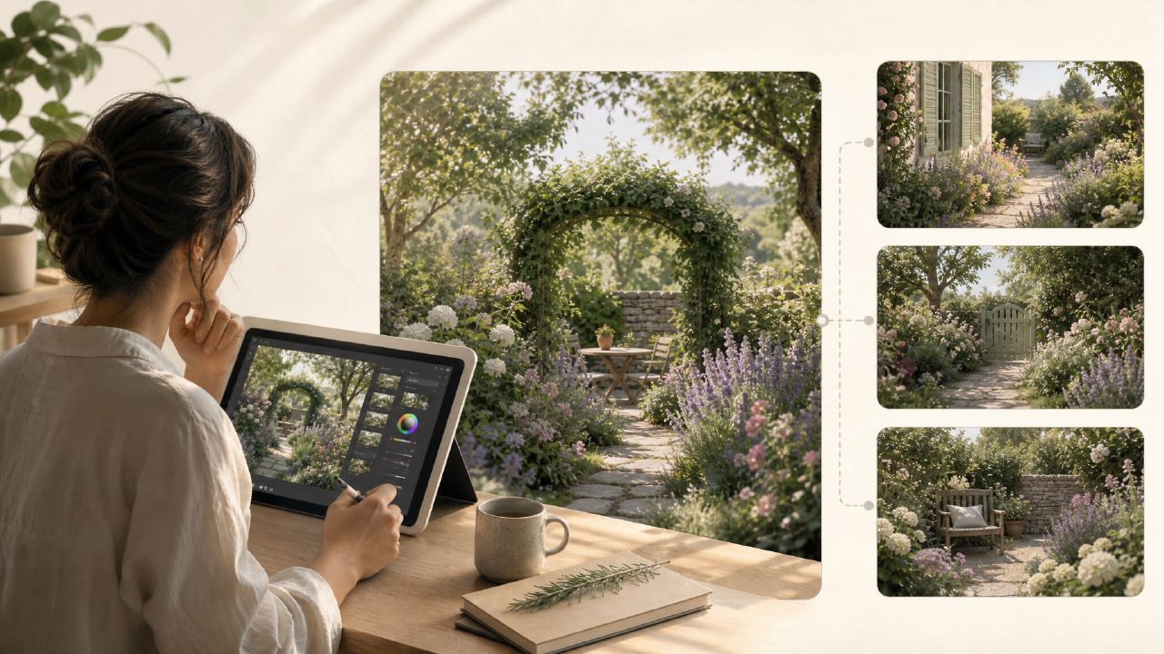AI Art Tutorial: How I Used Vizly to Create Consistent Garden Scenes