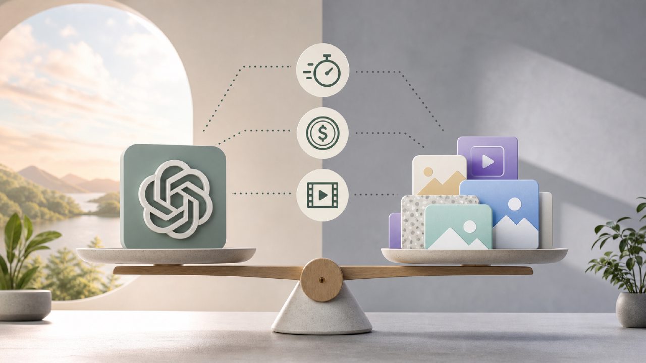 DALL-E vs Free AI Image Generators: Speed, Cost & Video Limits