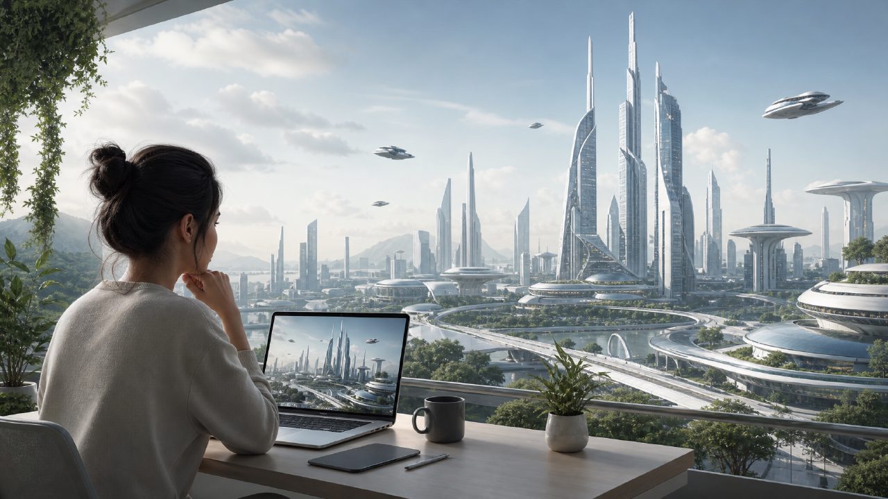 Testing an AI Image Generator for a Futuristic Cityscape in 5 Minutes