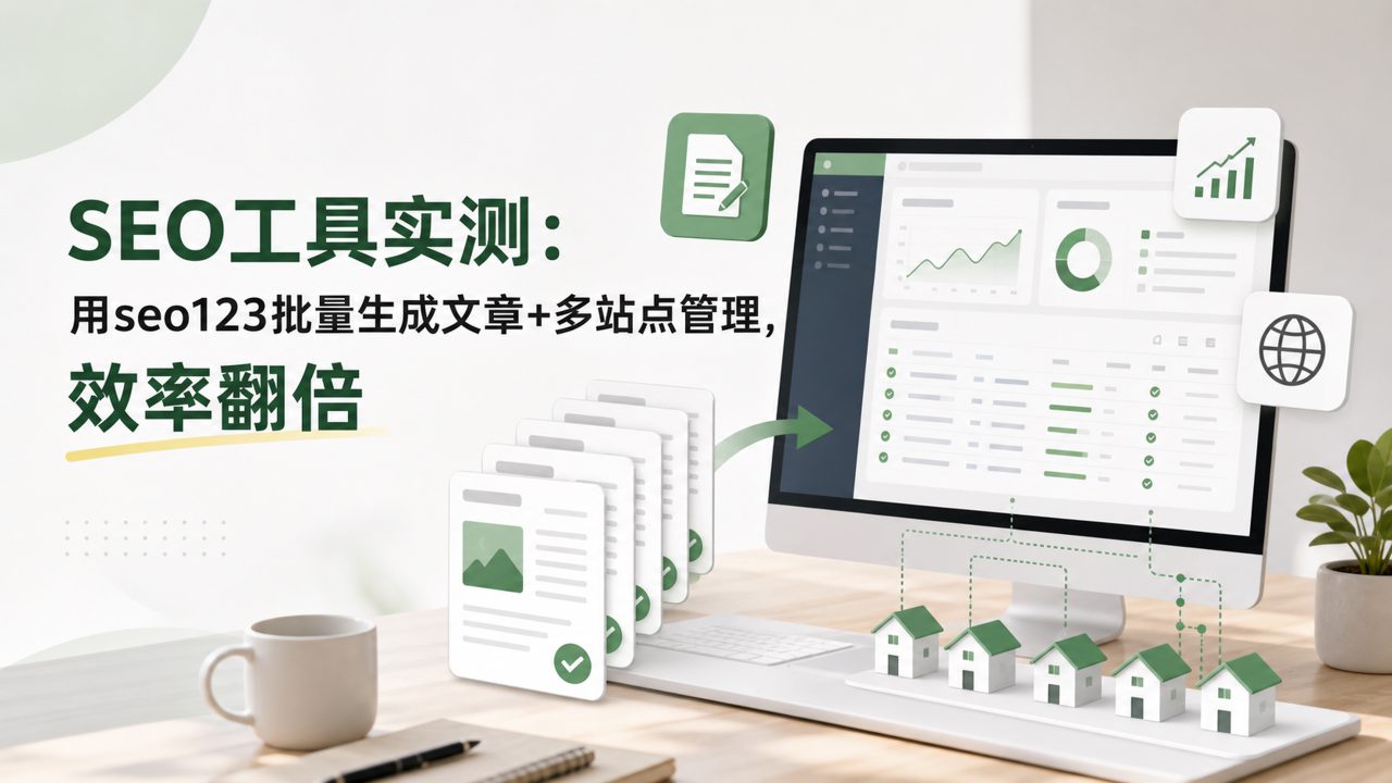 SEO工具实测：用seo123批量生成文章+多站点管理，效率翻倍