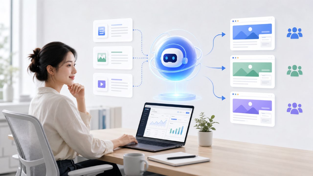 告别熬夜写内容！AI SEO站群管理系统让一个人轻松管理三站批量产出