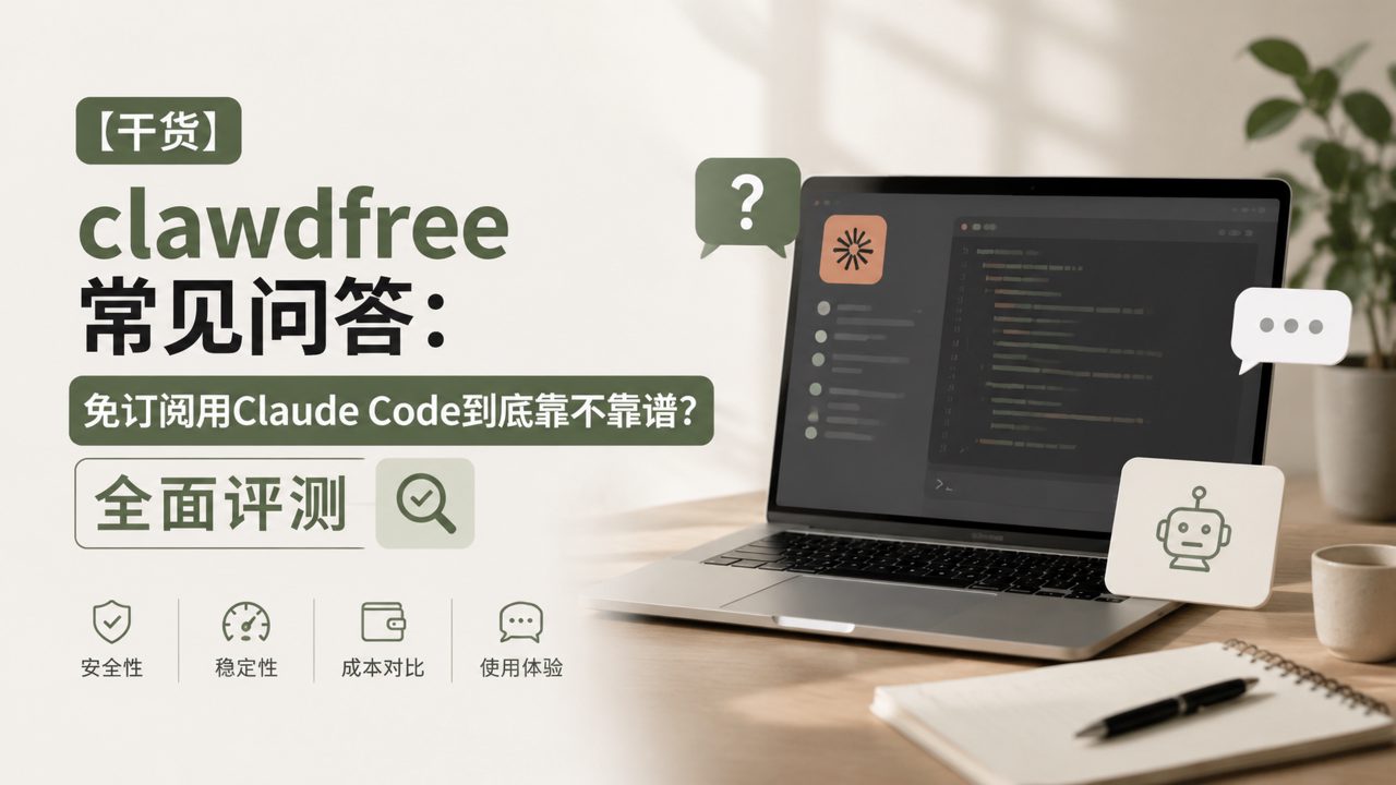【干货】clawdfree常见问答：免订阅用Claude Code到底靠不靠谱？全面评测