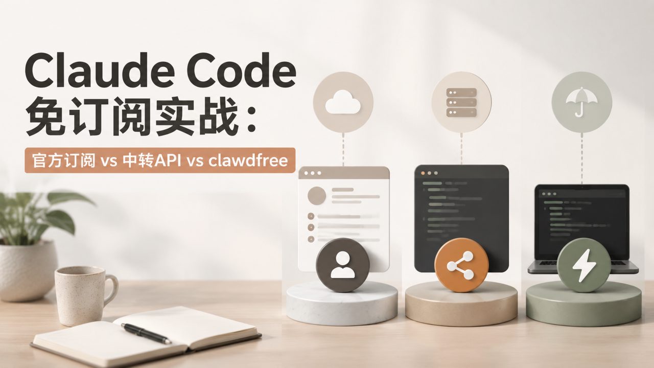 Claude Code Subscription-Free Practice: Official Subscription vs. Relay API vs. clawdfree