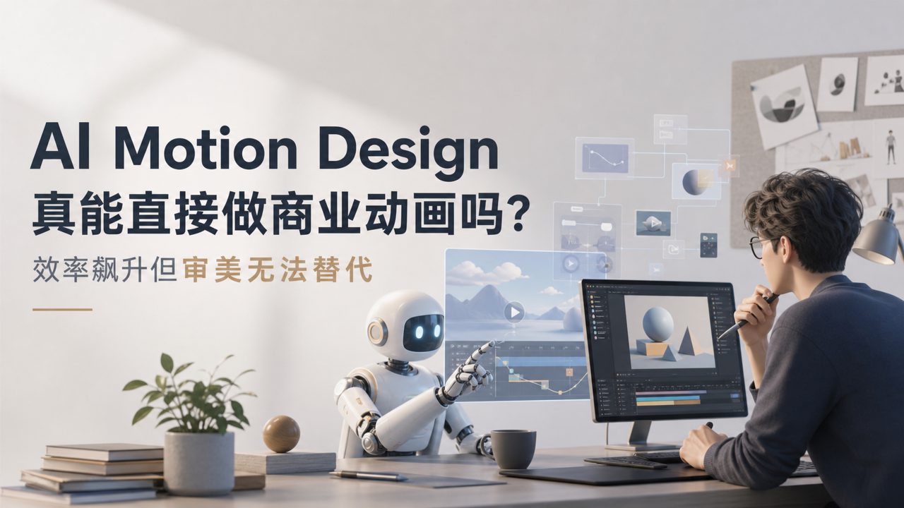 AI Motion Design 真能直接做商业动画吗？效率飙升但审美无法替代