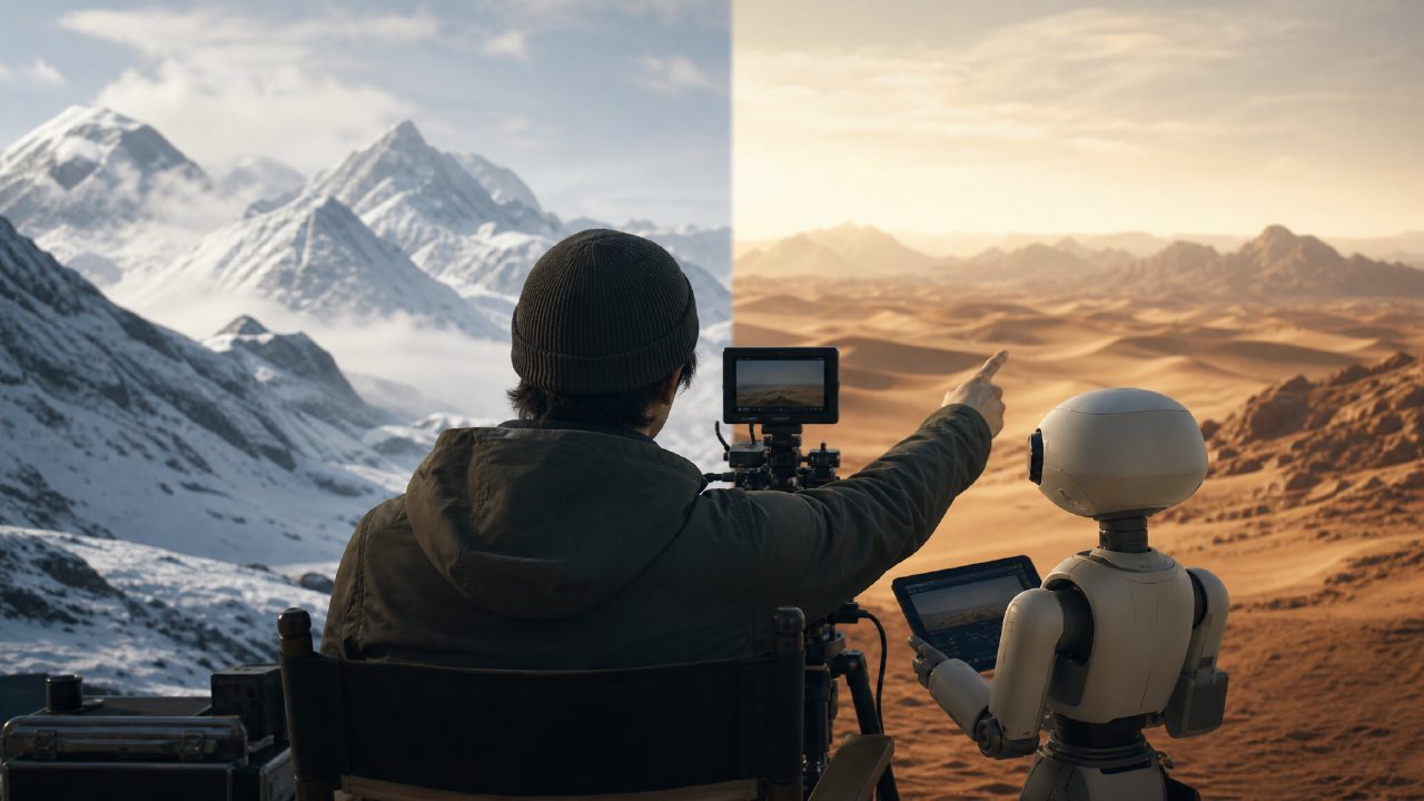 实测AI Filmmaker：从雪山到沙漠，它能撑起导演的活吗？大实话全记录