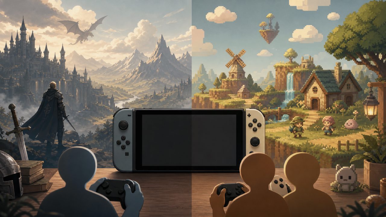 Switch RPG游戏选择困难？大制作与独立作品、单人与双人玩法全面对比