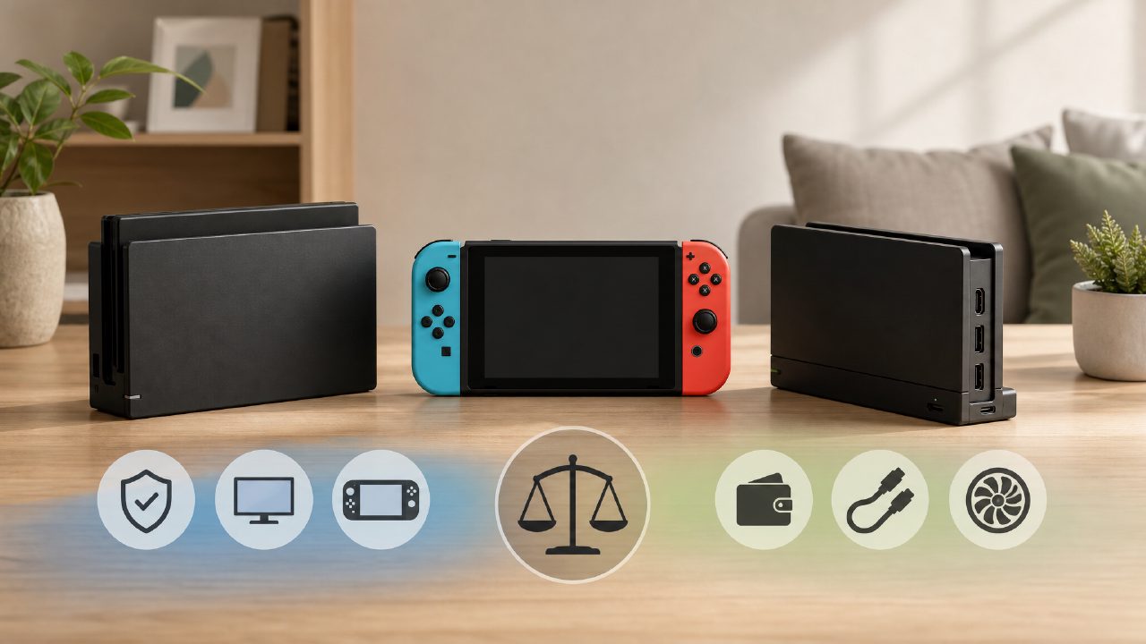 Switch底座到底要不要买？原装vs第三方完整选购指南