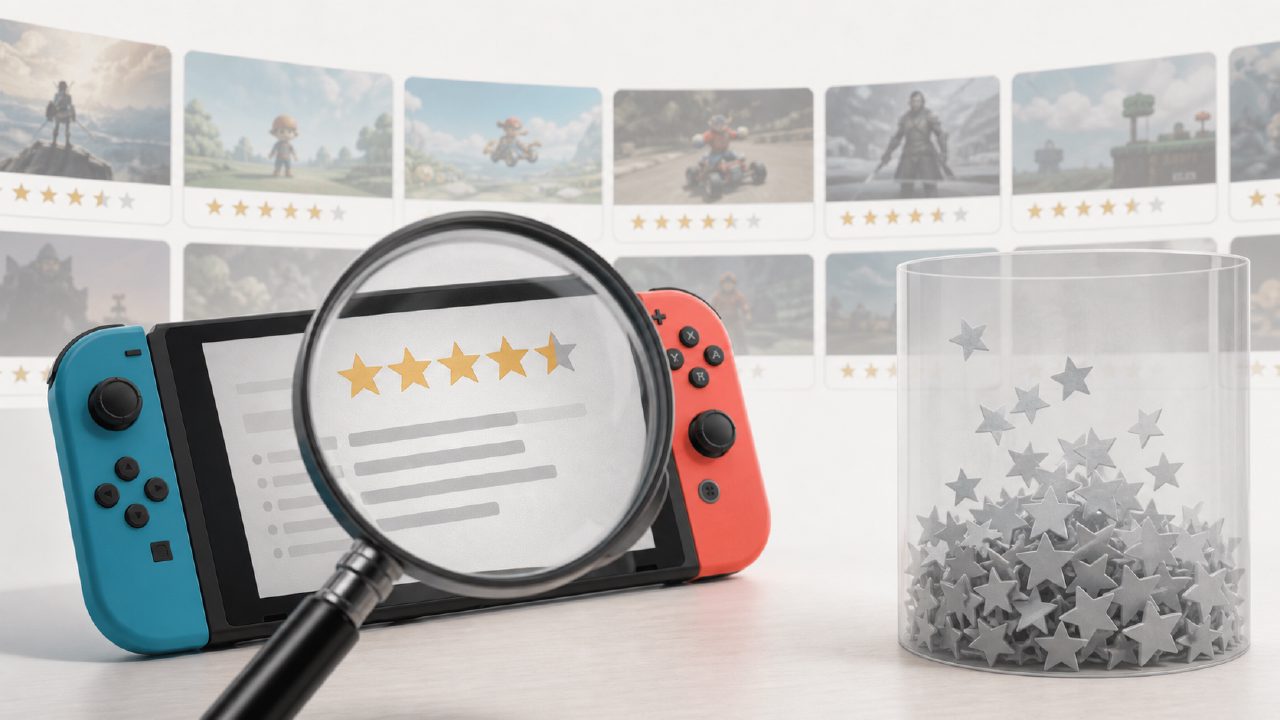 How Much Water is in eShop Ratings? How to Spot Fake High Scores on Switch Games