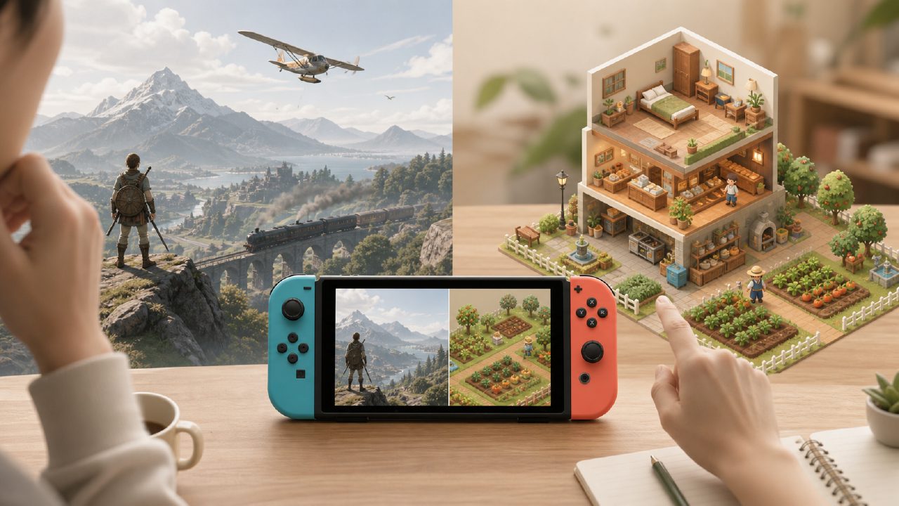 How to Choose Switch Simulation Games? Differentiate Between Large-Scale and Vertical to Avoid Pitfalls