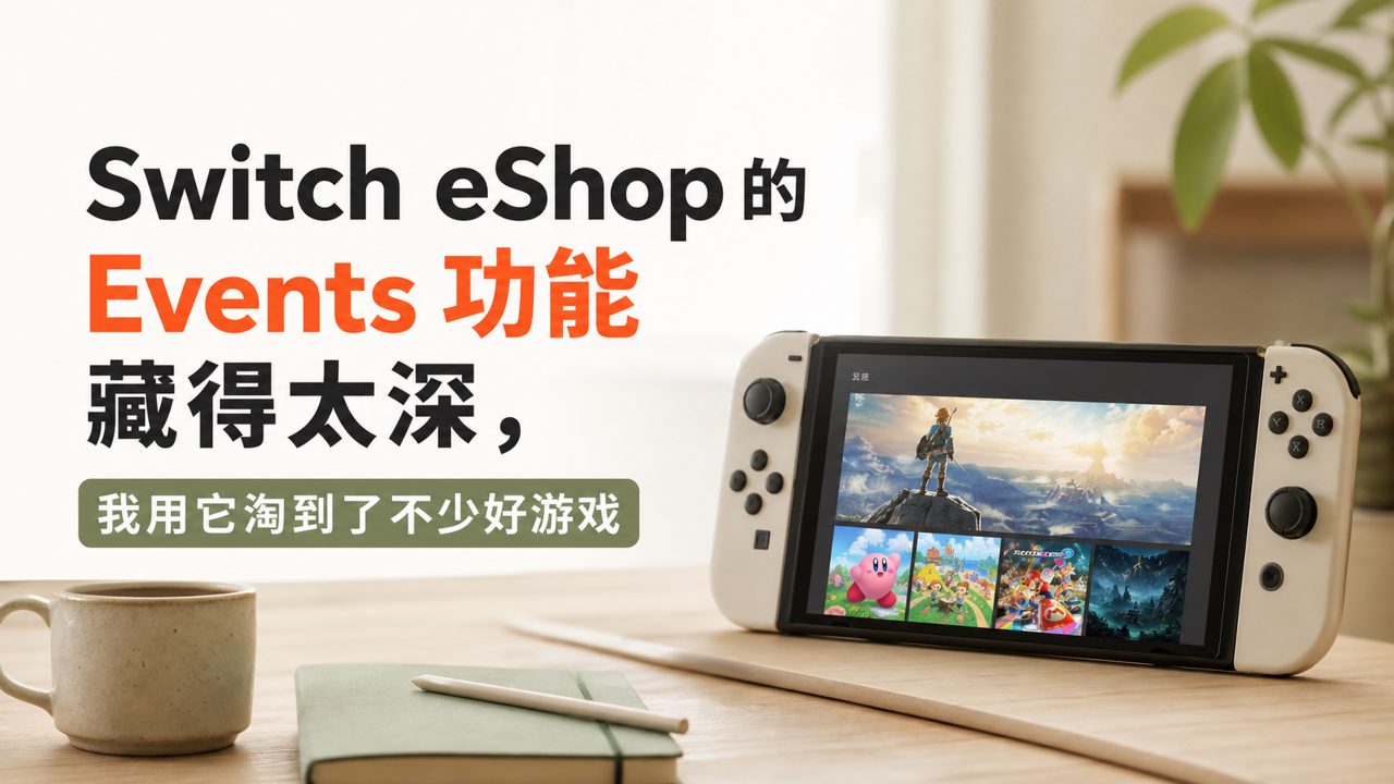 Switch eShop 的 Events 功能藏得太深，我用它淘到了不少好游戏