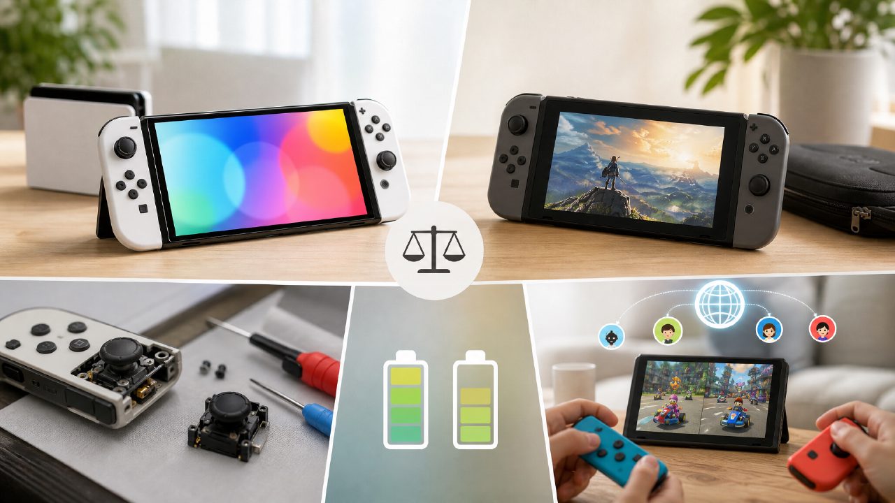 任天堂Switch新手必读：OLED版/续航版对比、Joy-Con漂移修复、联机会员解答