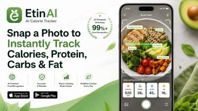 EtinAI: AI Calorie Tracker – Snap a Photo to Instantly Track Calories, Protein, Carbs & Fat