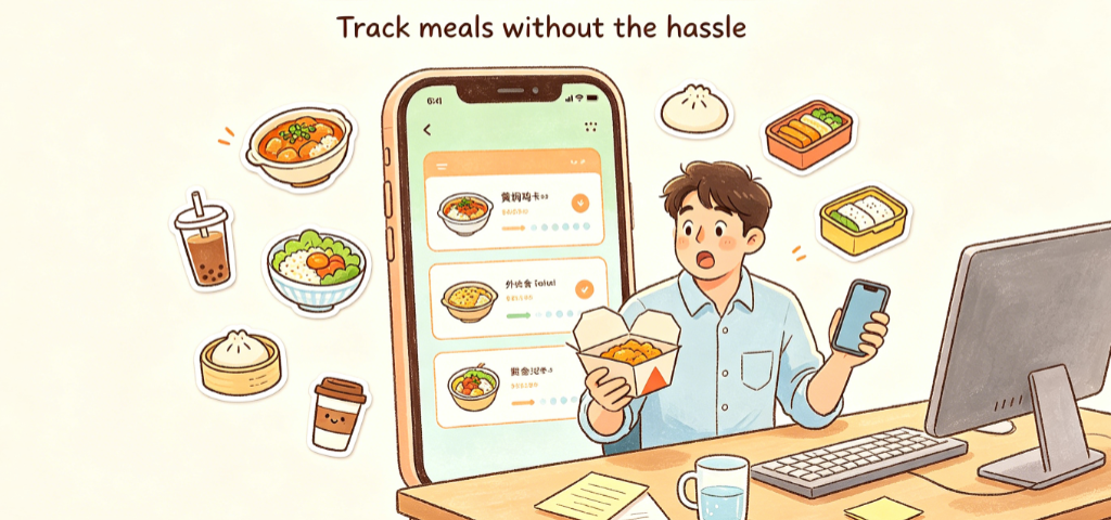 Office workers who eat takeout every day use it to quietly get their diet in order