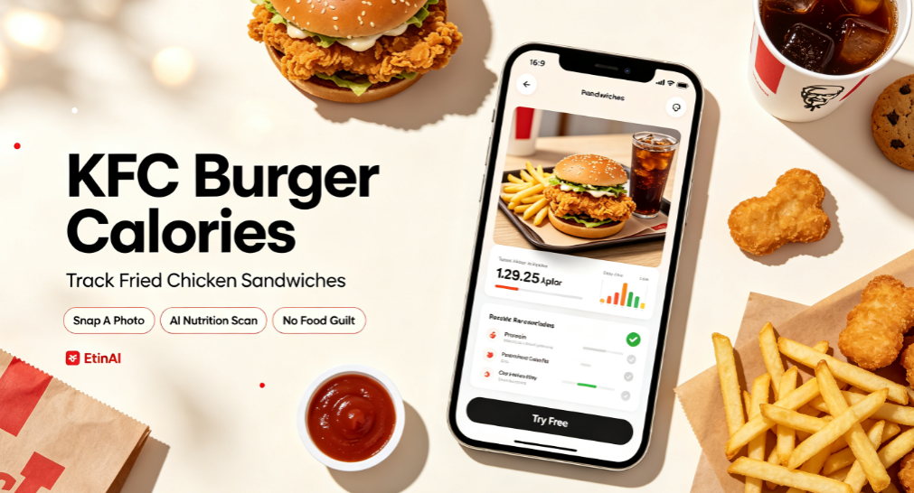 KFC Burger Calories: Track Your Fried Chicken Sandwiches Easily With AI