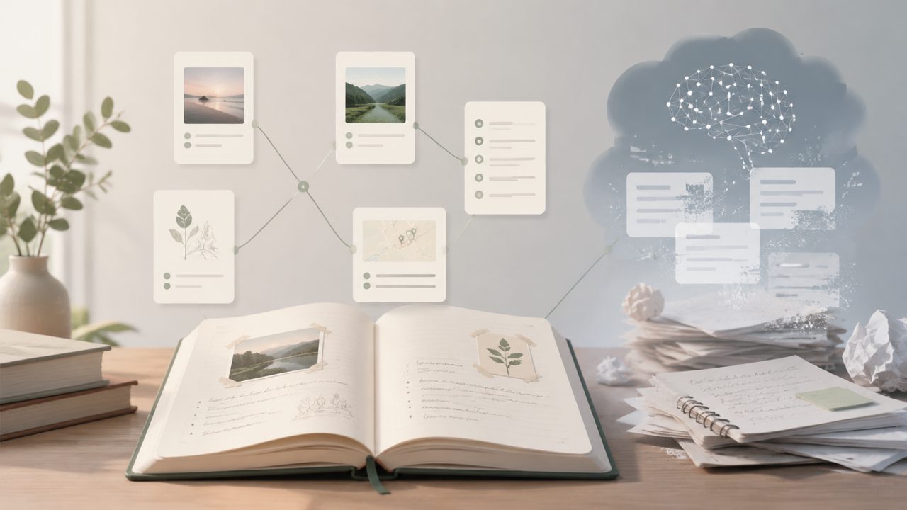Memory Book Review: Linking Notes & Journals, but AI Summaries Falter