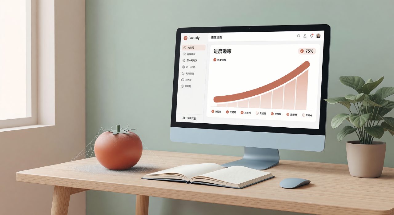 番茄钟App用一天就吃灰？focusly靠“进度追踪”让我坚持了三周